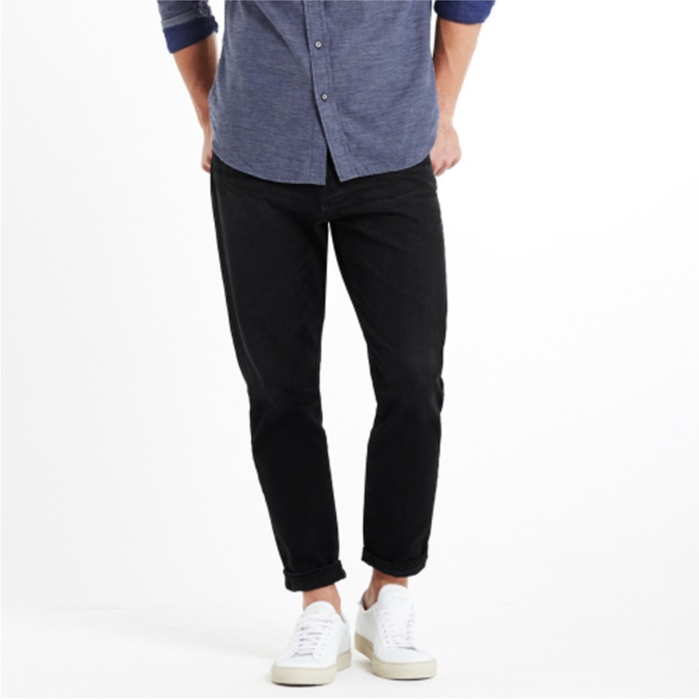 AG Adriano Goldschmied Men's 31 The Apex Black‎ Relaxed Tapered Jeans